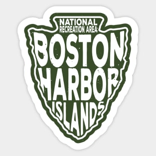 Boston Harbor Islands National Recreation Area name arrowhead Sticker